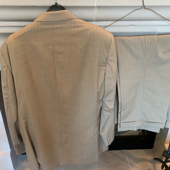 Italian Suit 42L 38 pants wool - Picture 12 of 13